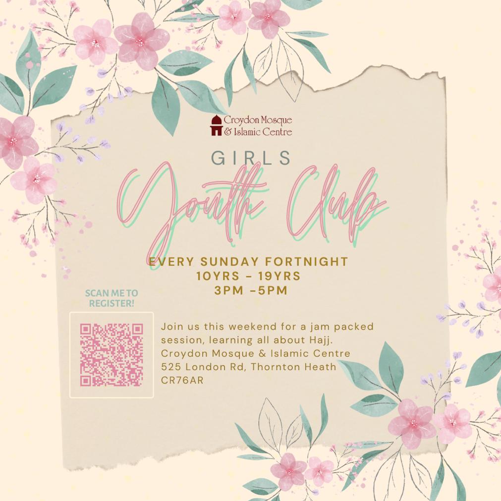Girls youth club registration link